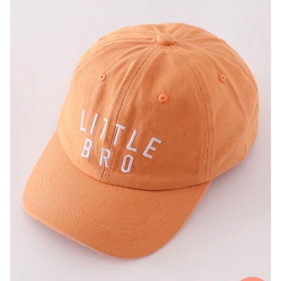 BOUTIQUE Abby & Evie Brown Big Brother Little Brother Matching Hats 100% Cotton - Picture 4 of 10